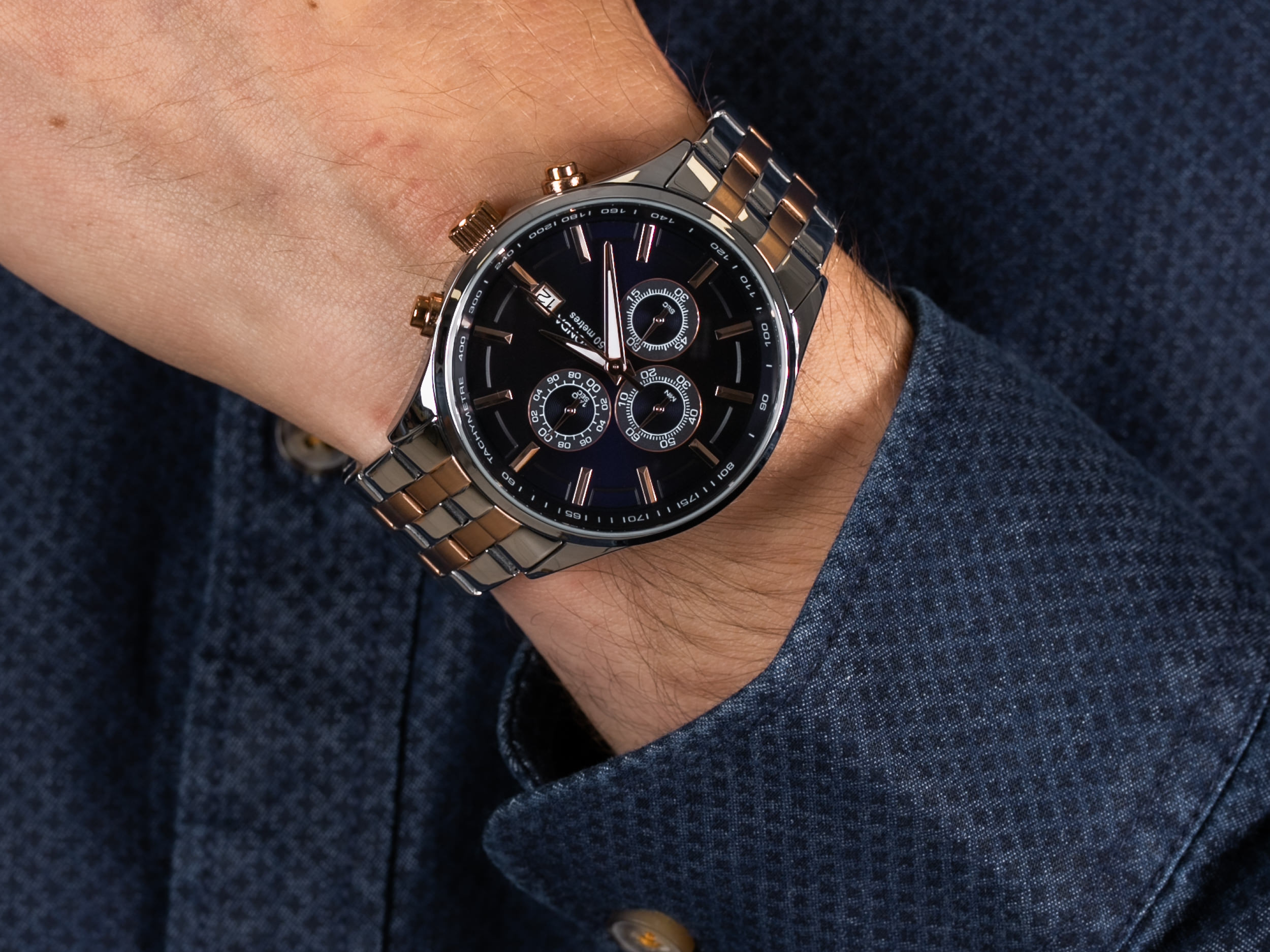 Sekonda SEK.1107 zegarek sportowy Chronograph - miniatura 4