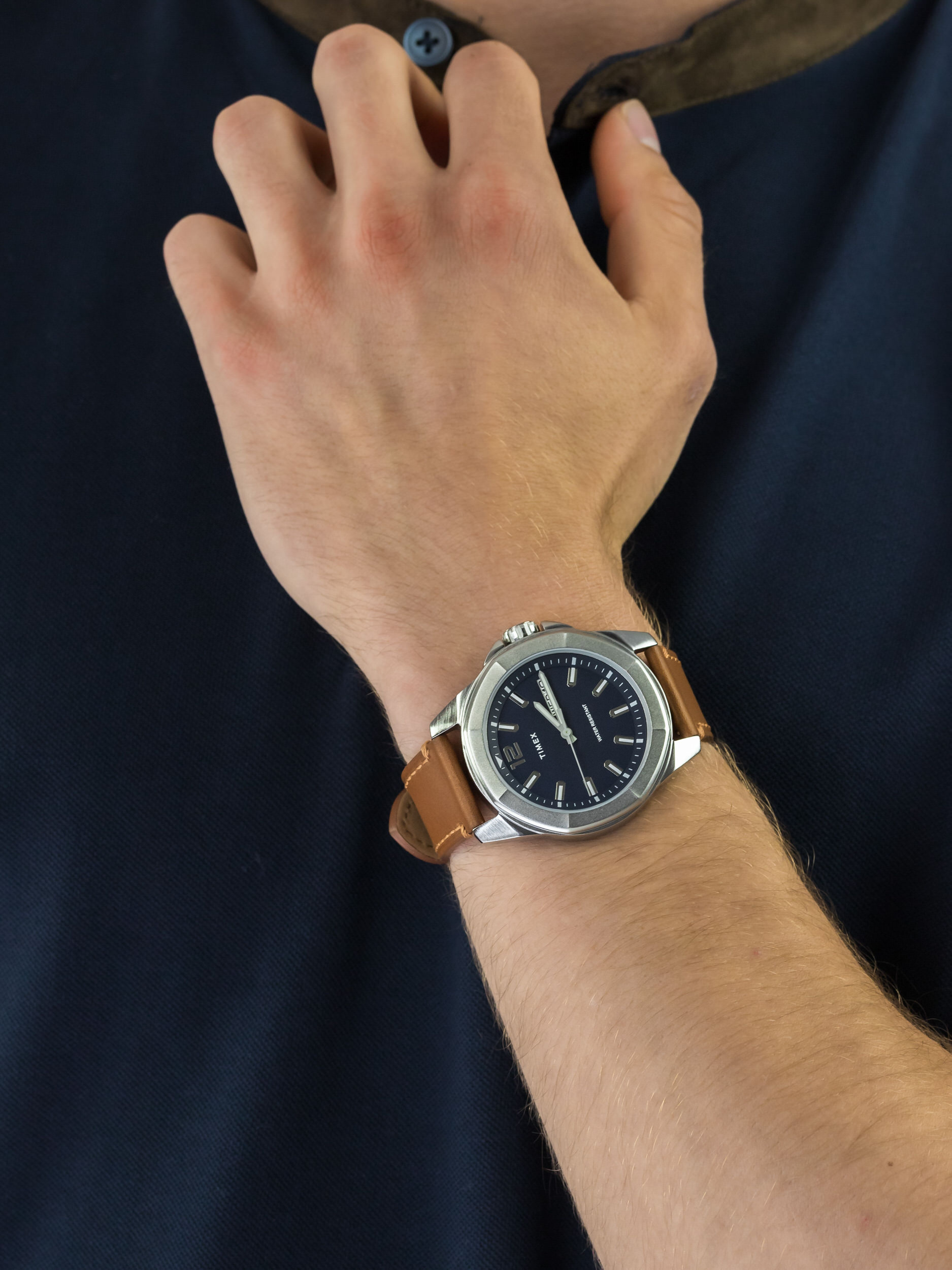 Timex TW2U15000 męski zegarek Essex Avenue pasek