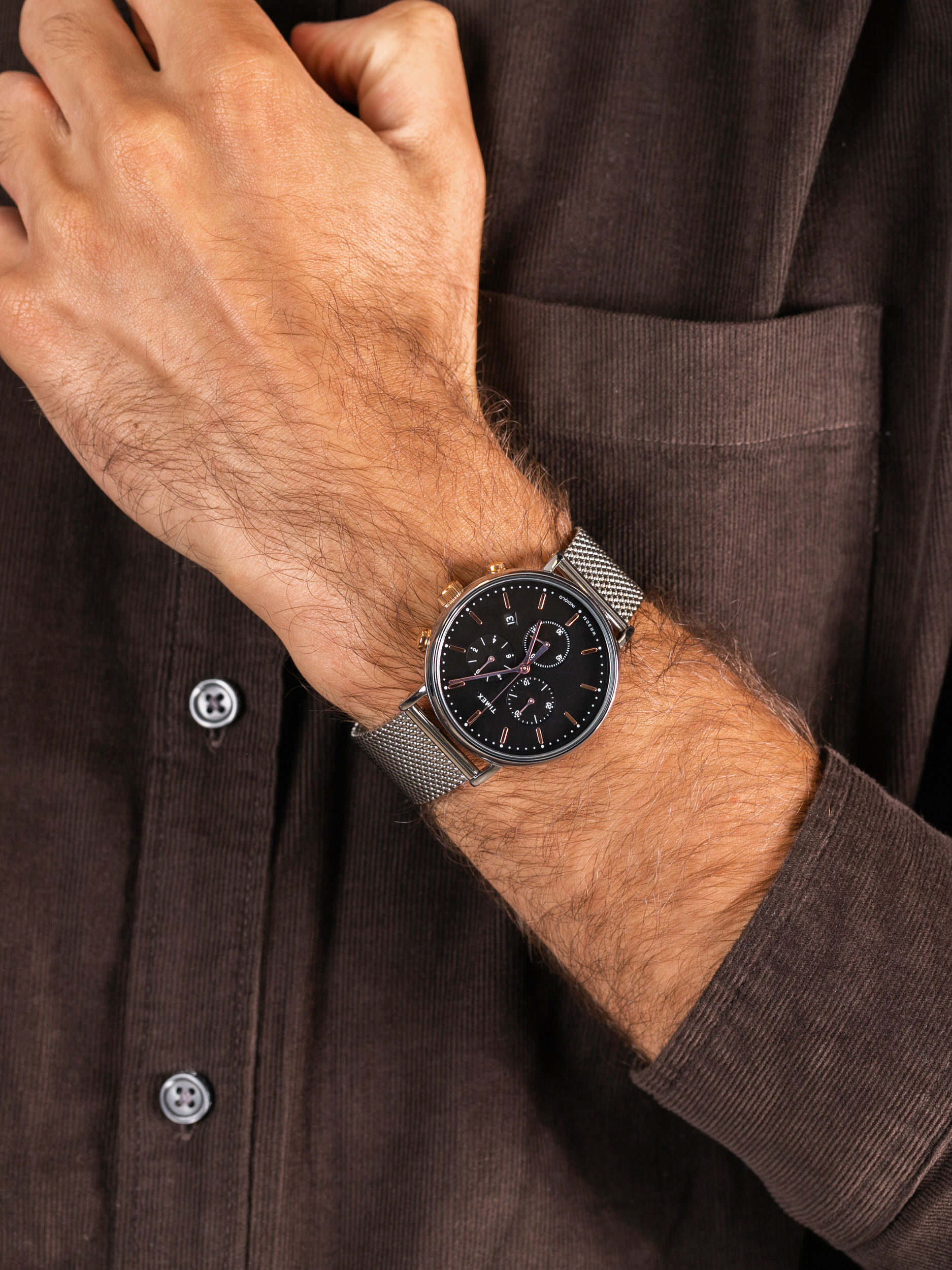 zegarek Timex TW2T11400 męski z chronograf Fairfield - miniatura 3
