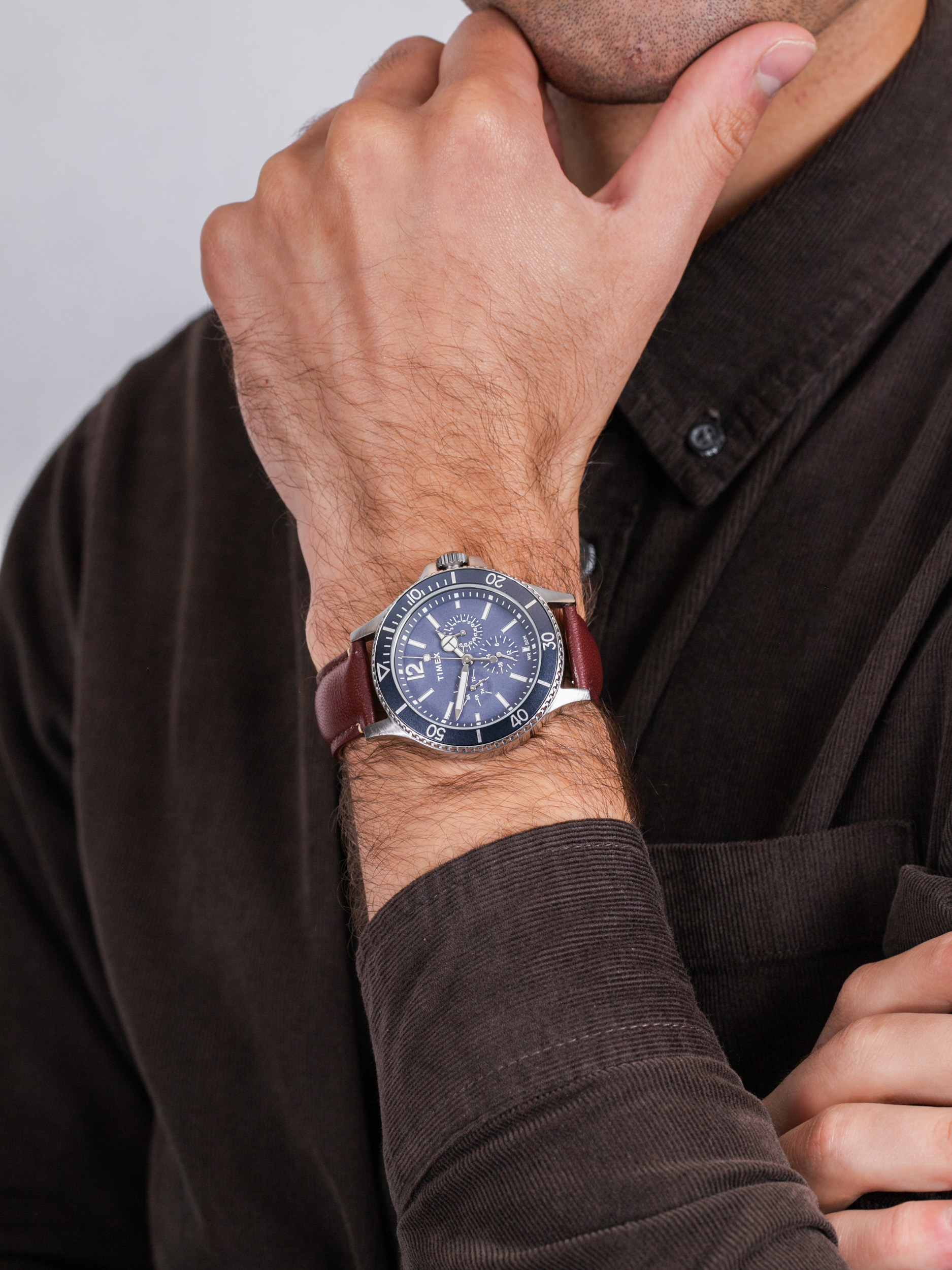 Timex TW2U13000 męski zegarek Harborside pasek - miniatura 3