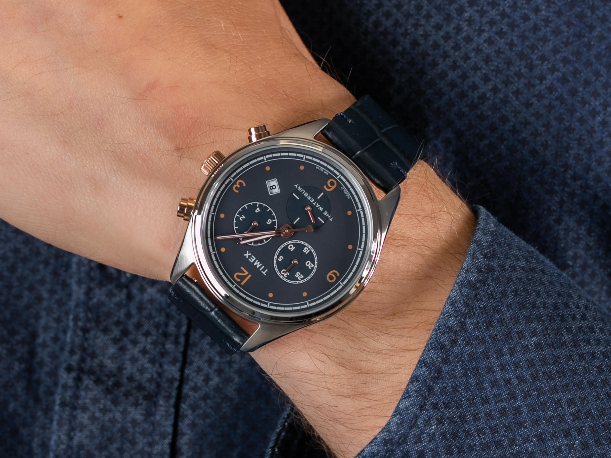 Timex TW2U04600 Waterbury Traditional Chronograph zegarek klasyczny Waterbury - miniatura 4