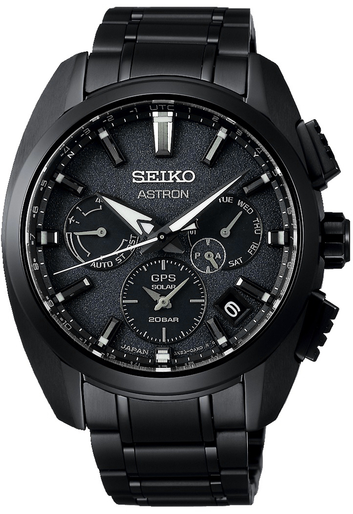 Seiko Astron GPS Solar Black Case SSH069J1