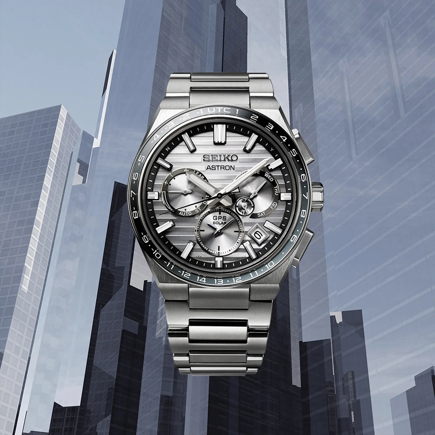 SSH113J1 zegarek szary sportowy Astron bransoleta - miniatura 5