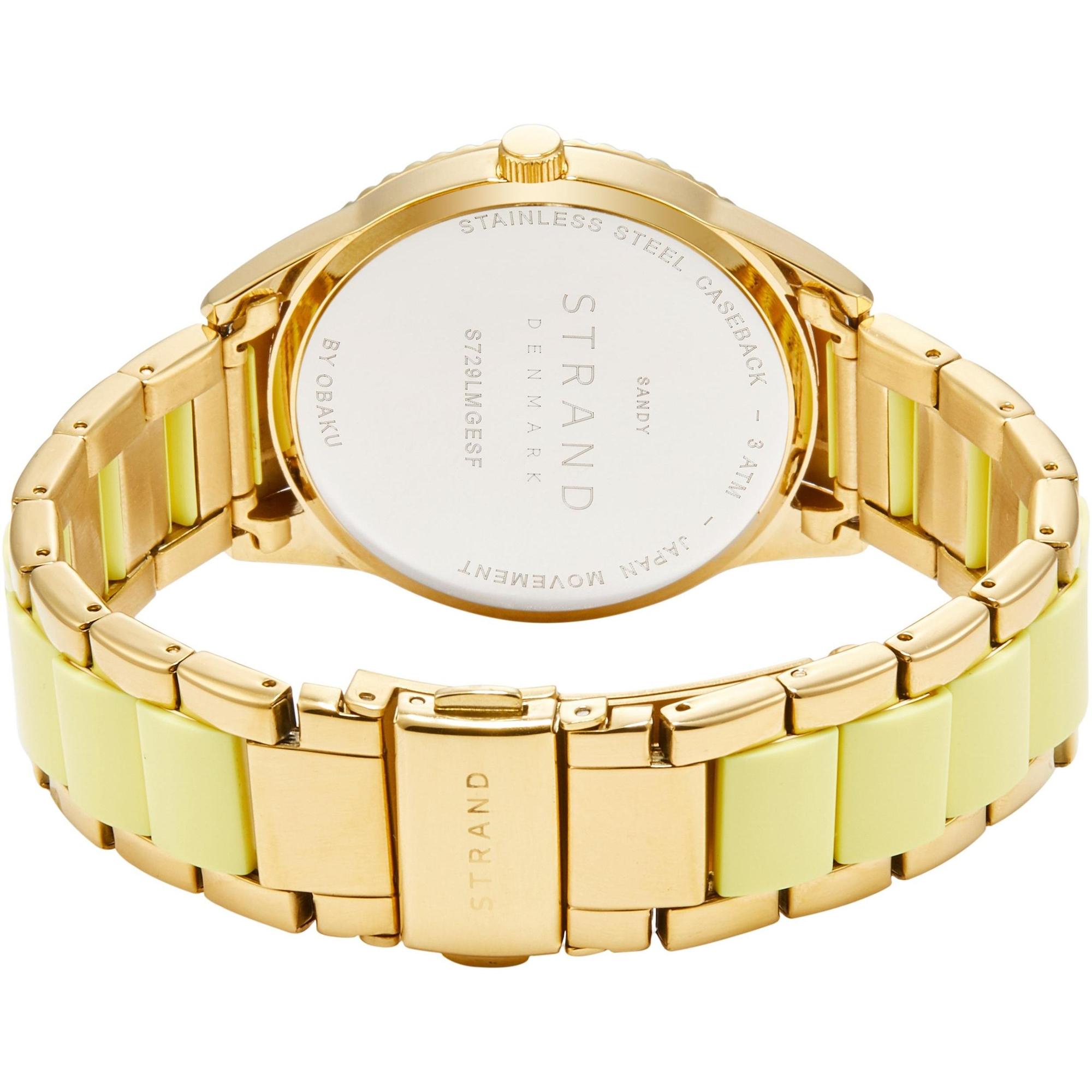Strand S729LMGESG zegarek złoty fashion-modowy Damski bransoleta