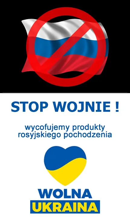 Sturmanskie STOP WOJNIE Sturmanskie Wycofujemy produkty rosyjskiego pochodzenia - zdjęcie 1