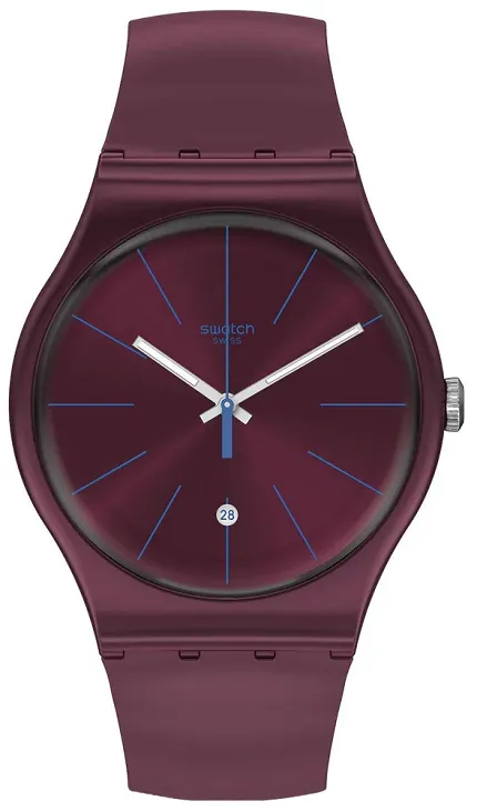 Swatch SUOR402 Originals New Gent BURGUNDAZING - zdjęcie 1