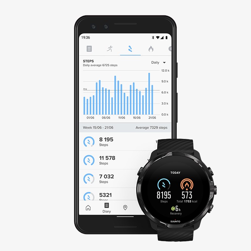 Suunto SS050378000 Suunto 7 Black zegarek sportowy Suunto 7 - miniatura 7