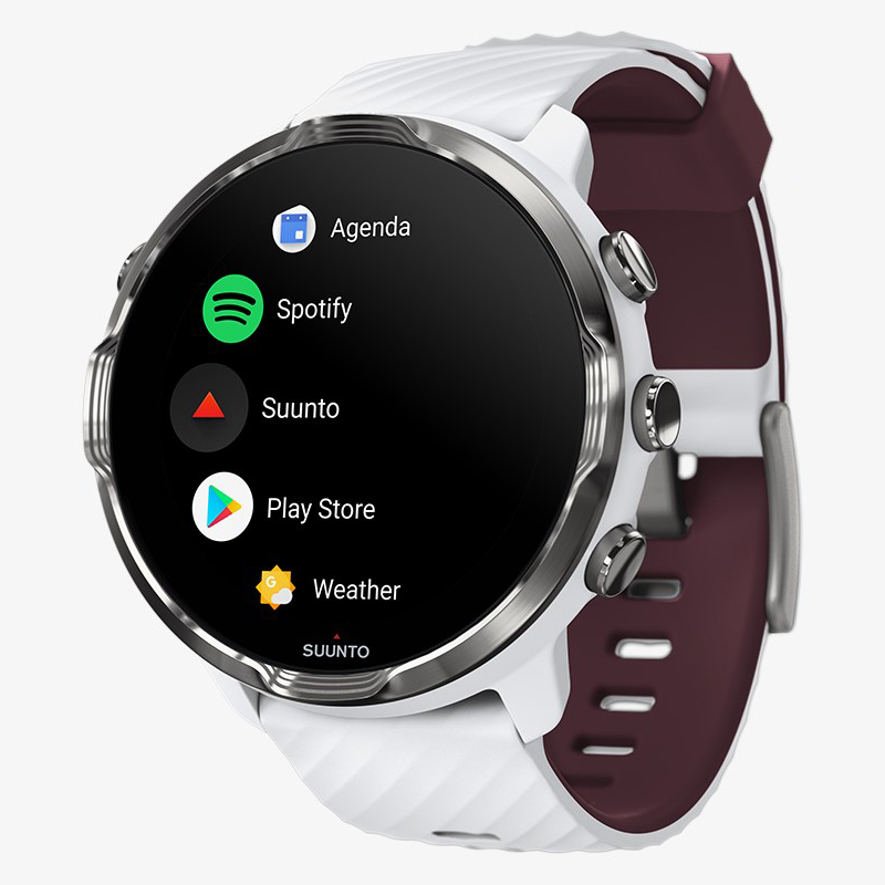 Suunto SS050380000 Suunto 7 White Burgundy Suunto 7 sportowy zegarek biały - miniatura 4