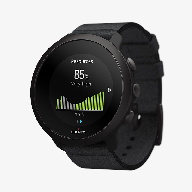 Suunto SS050617000 zegarek czarny sportowy 3 Fitness pasek - miniatura 2