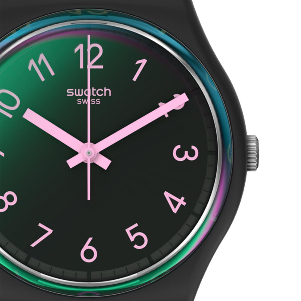 Swatch GB330 zegarek czarny klasyczny Originals pasek - miniatura 2
