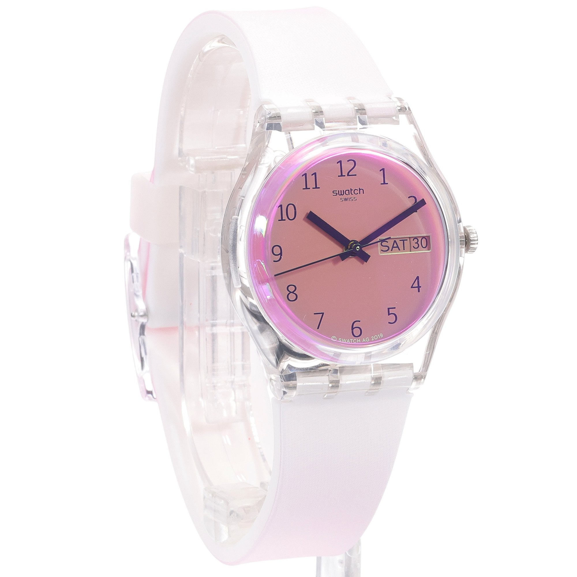 Swatch GE719 zegarek bezbarwny klasyczny Originals pasek - miniatura 3