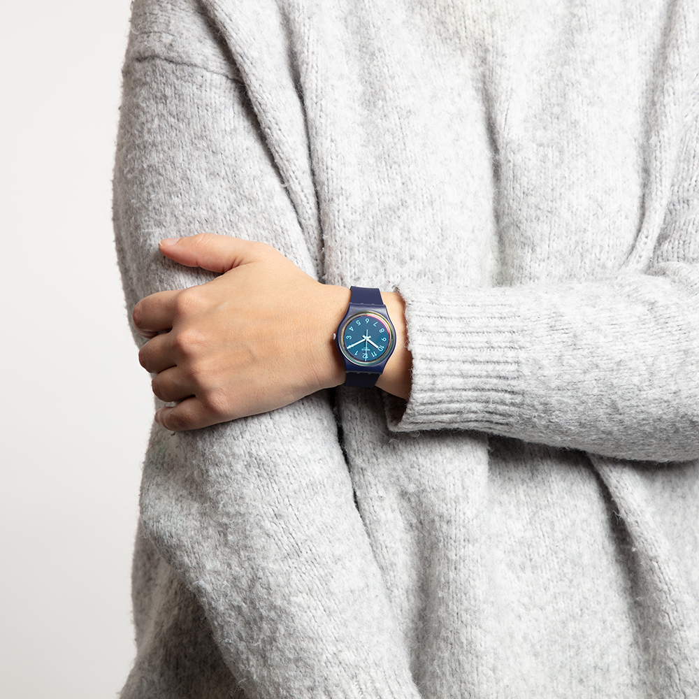 Swatch GN274 LA NIGHT BLUE zegarek klasyczny Originals - miniatura 6