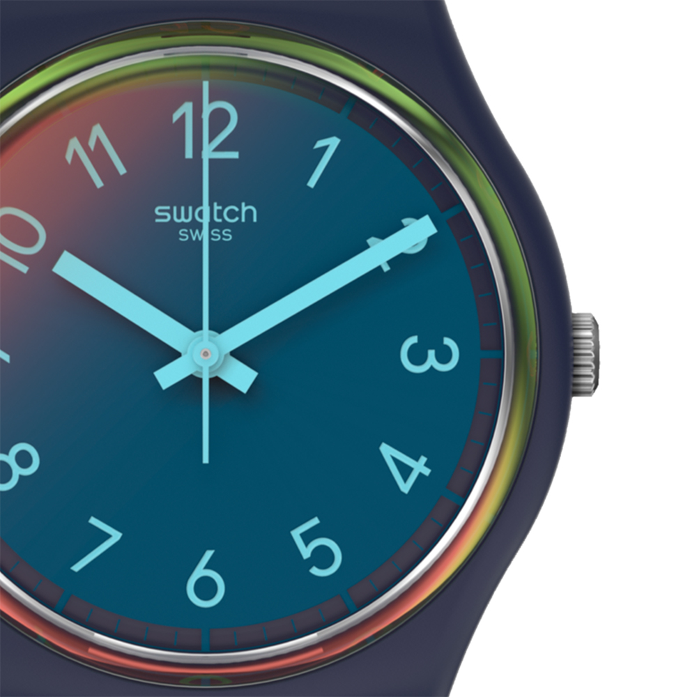 Swatch GN274 zegarek niebieski klasyczny Originals pasek - miniatura 2