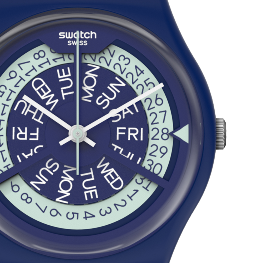 Swatch GN727 zegarek niebieski fashion/modowy Originals Gent pasek - miniatura 2