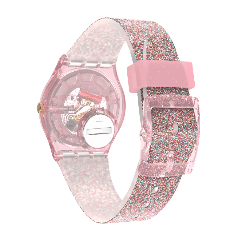 Swatch GP168 zegarek różowy klasyczny Originals pasek - miniatura 4
