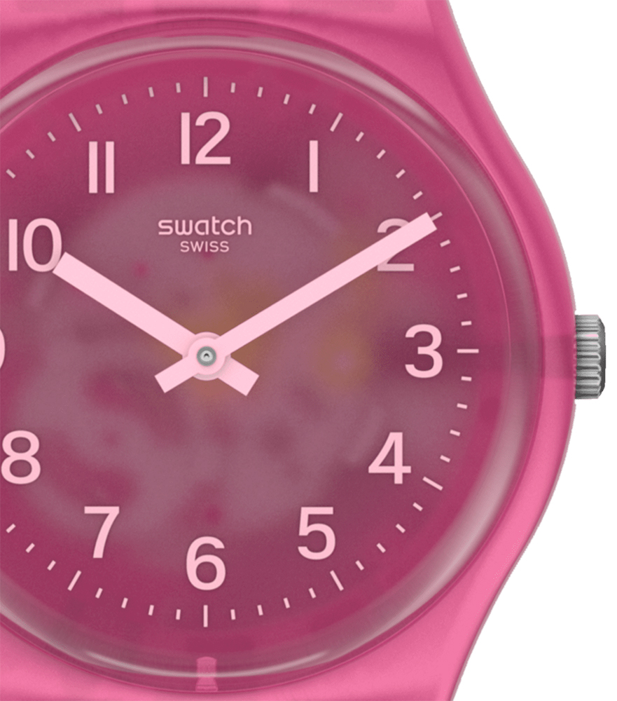 Swatch GP170 zegarek różowy klasyczny Originals pasek