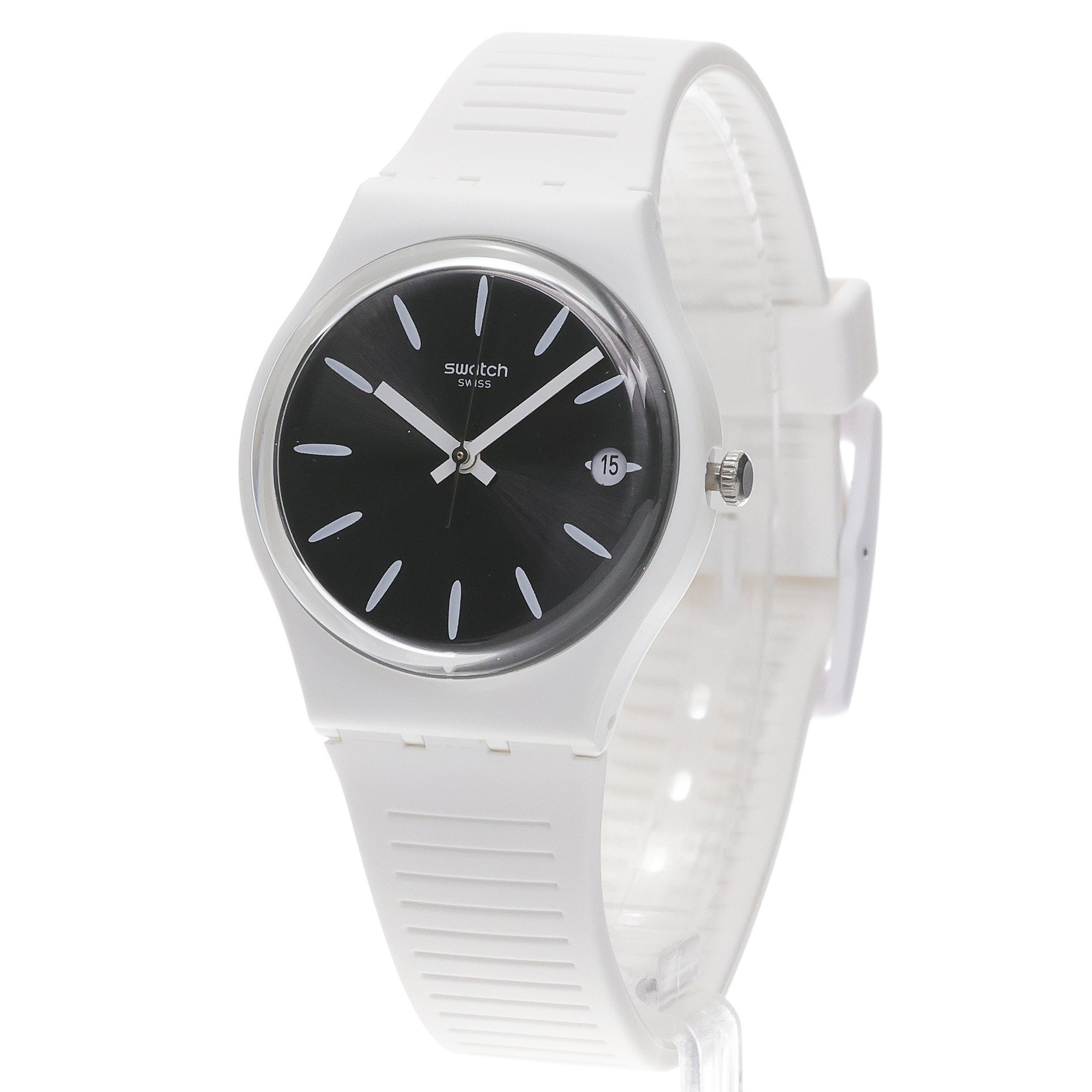 Swatch GW410 ANTI SLIP Originals fashion-modowy zegarek biały - miniatura 2