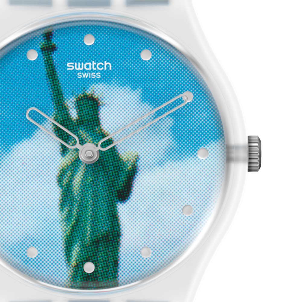 Swatch GZ351 Originals zegarek damski klasyczny akrylowe - miniatura 4