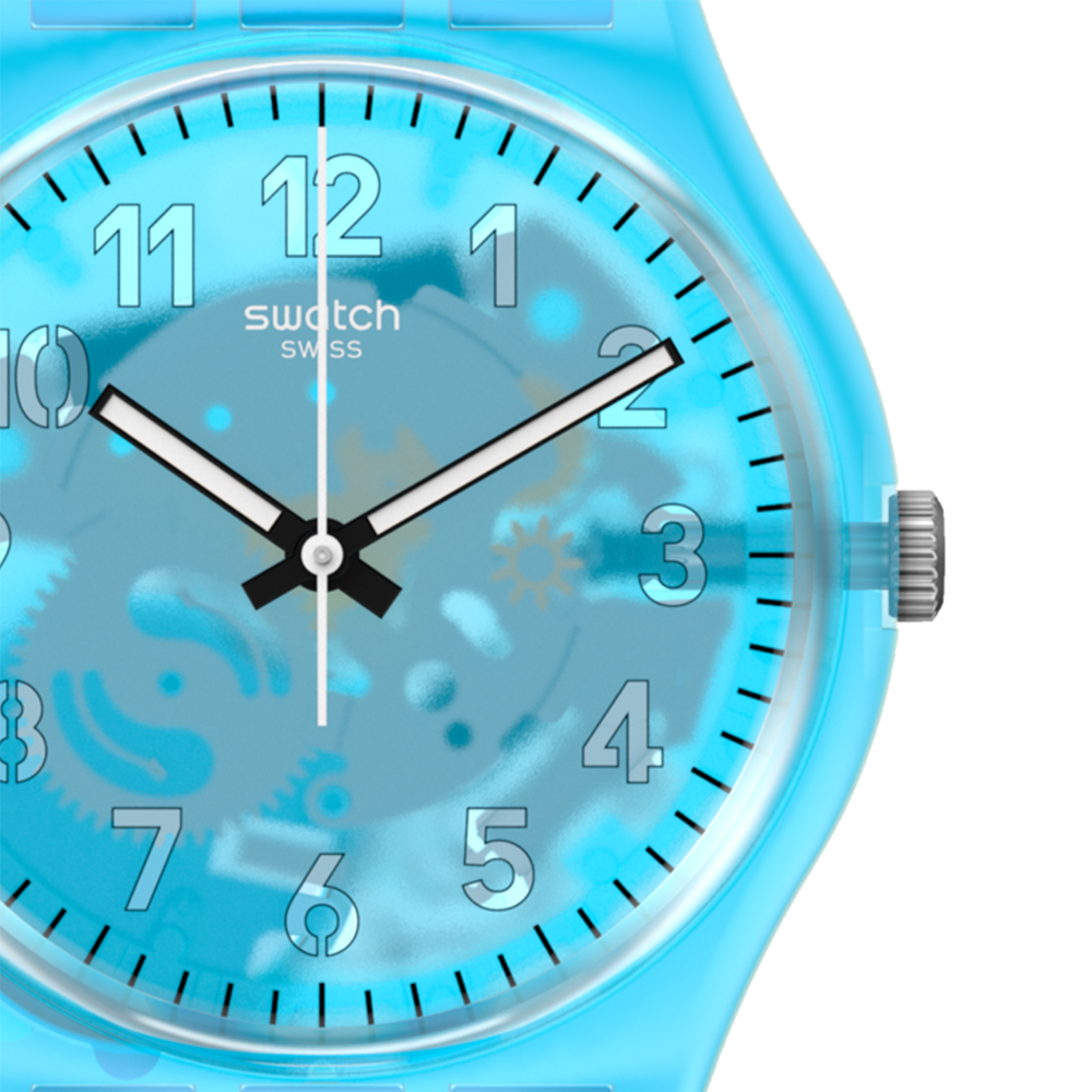 Swatch GZ353 zegarek bezbarwny klasyczny Originals pasek