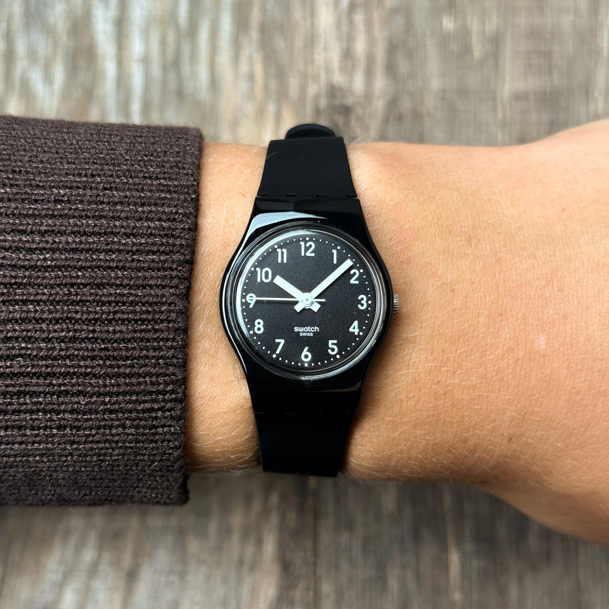 Swatch LB170E Originals LADY BLACK SINGLE zegarek dla dzieci fashion-modowy akrylowe - miniatura 8