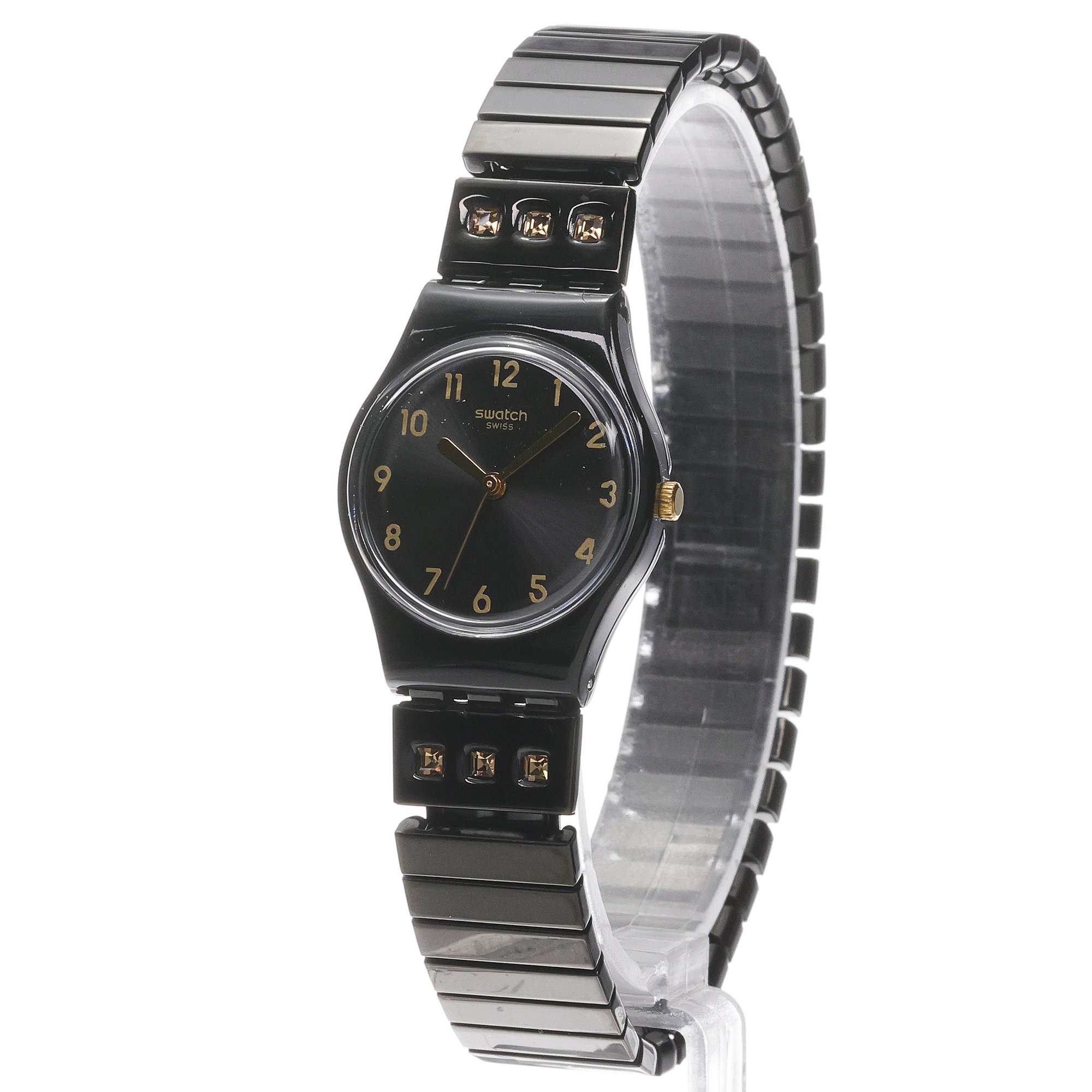 Swatch LB181A zegarek czarny fashion-modowy Originals bransoleta - miniatura 2