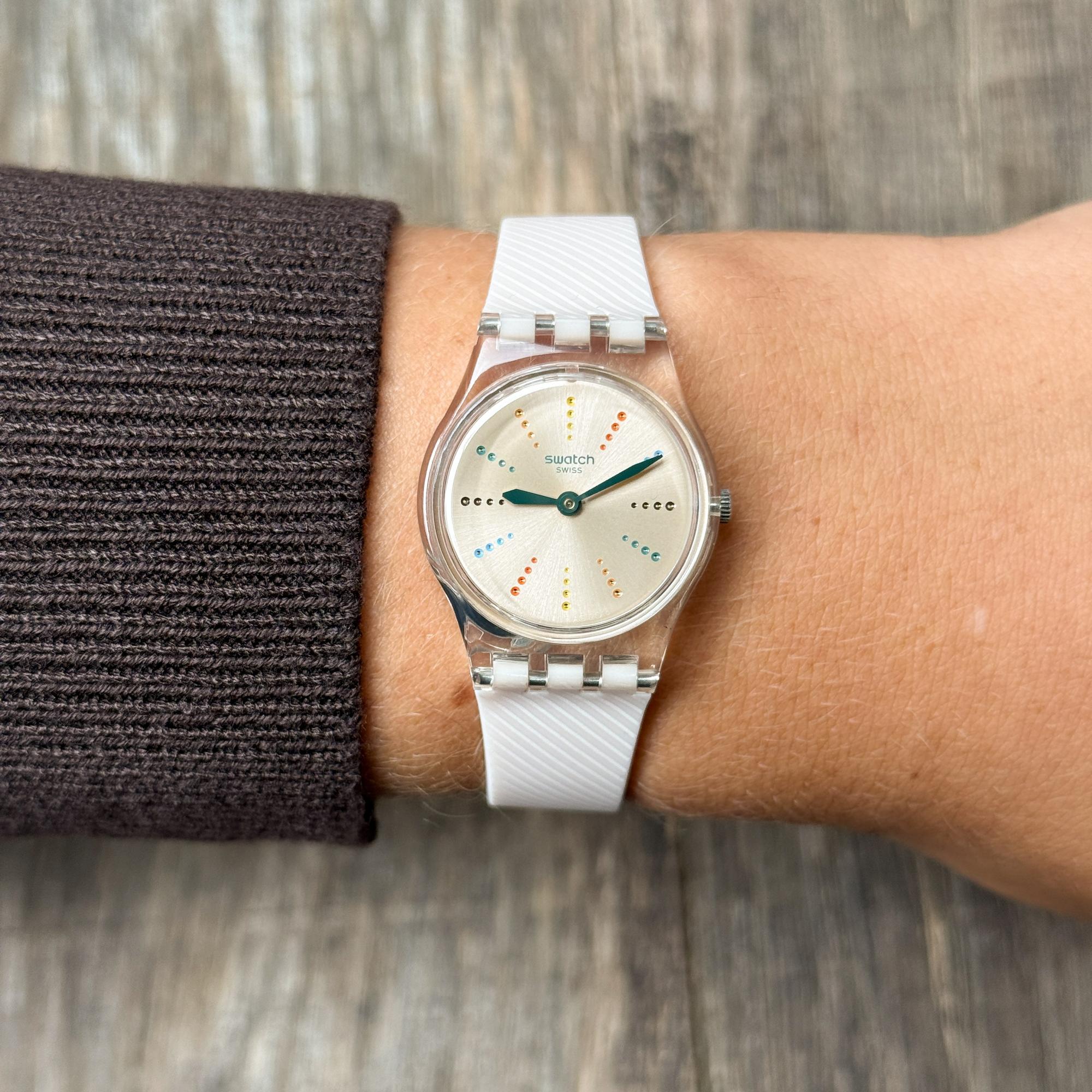 Swatch LK372 zegarek bezbarwny fashion-modowy Originals pasek - miniatura 5