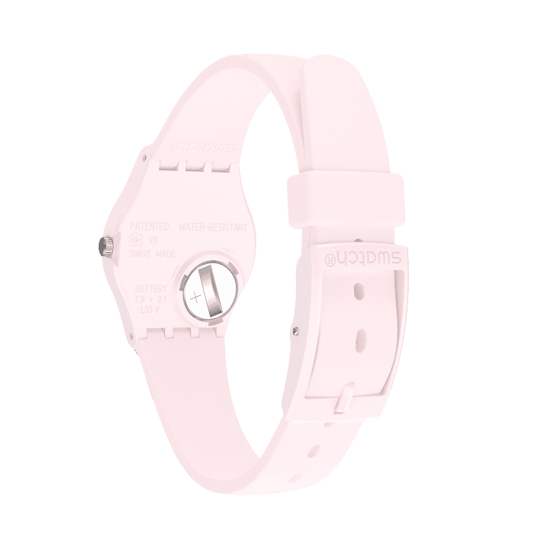 Swatch LP155 zegarek różowy fashion/modowy Originals pasek
