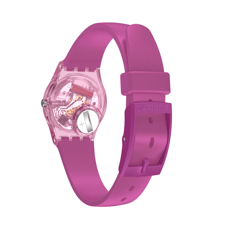 Swatch LP158 zegarek różowy klasyczny Originals Lady pasek - miniatura 4