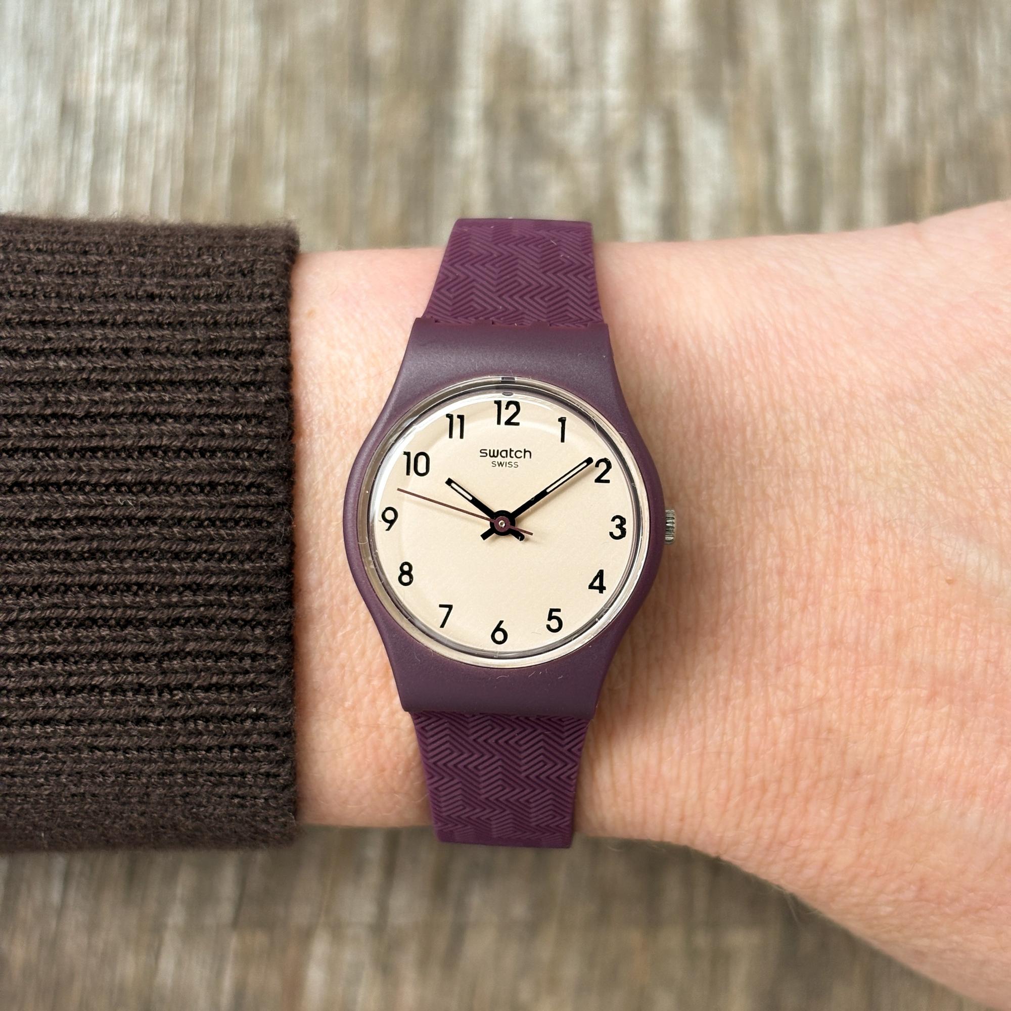 Swatch LR138 Repeat Chic Originals klasyczny zegarek fioletowy - miniatura 9