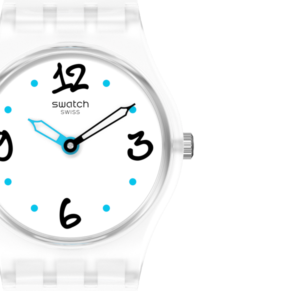 Swatch LW171 zegarek niebieski klasyczny Originals Lady pasek - miniatura 2
