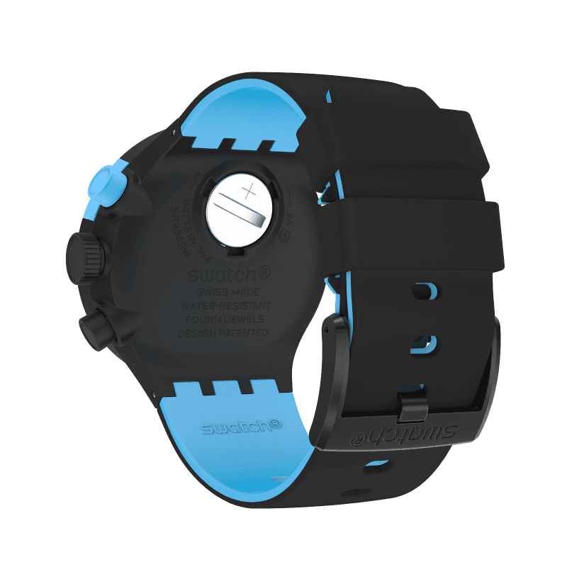 Swatch SB02B401 CHECKPOINT BLUE zegarek sportowy Big Bold - miniatura 4