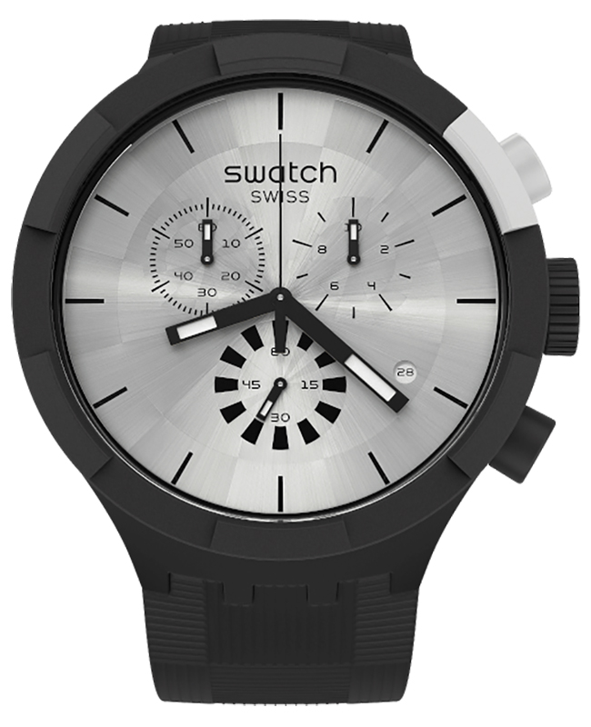 Swatch CHEQUERED SILVER SB02B404