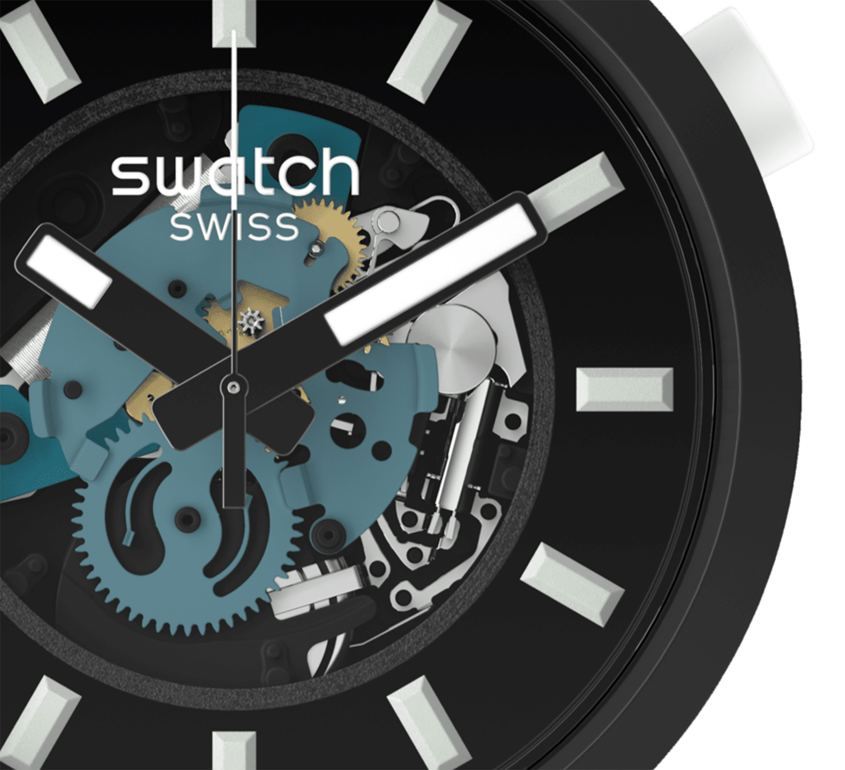 Swatch SB03B111-5300 męski zegarek Big Bold pasek - miniatura 4