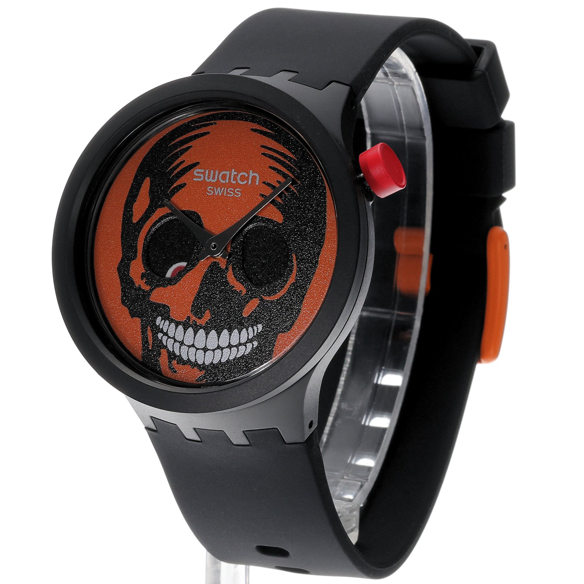 Swatch SB03B700 zegarek męski Big Bold czarny - miniatura 2