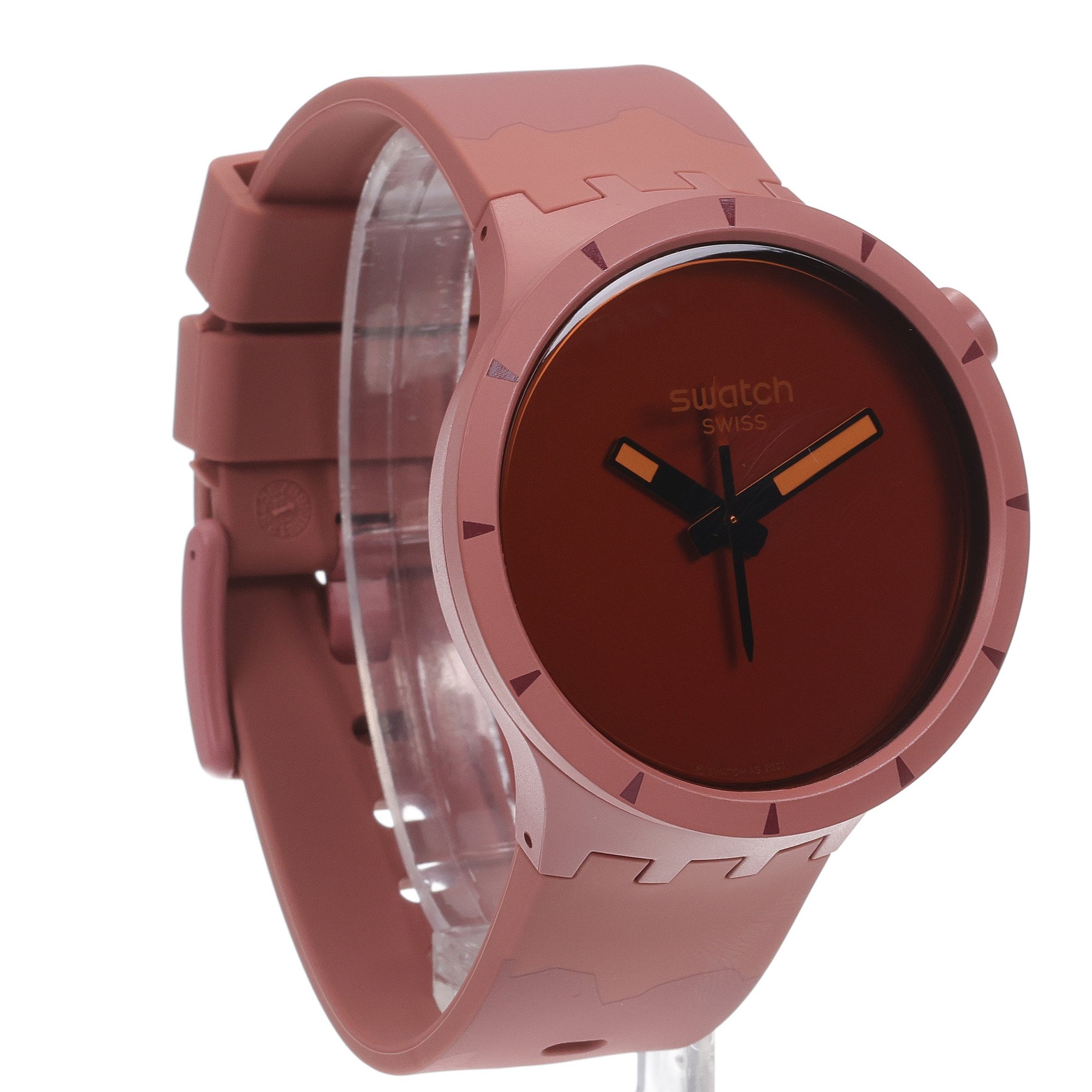 Swatch SB03R100 zegarek czerwony fashion-modowy Big Bold pasek - miniatura 3