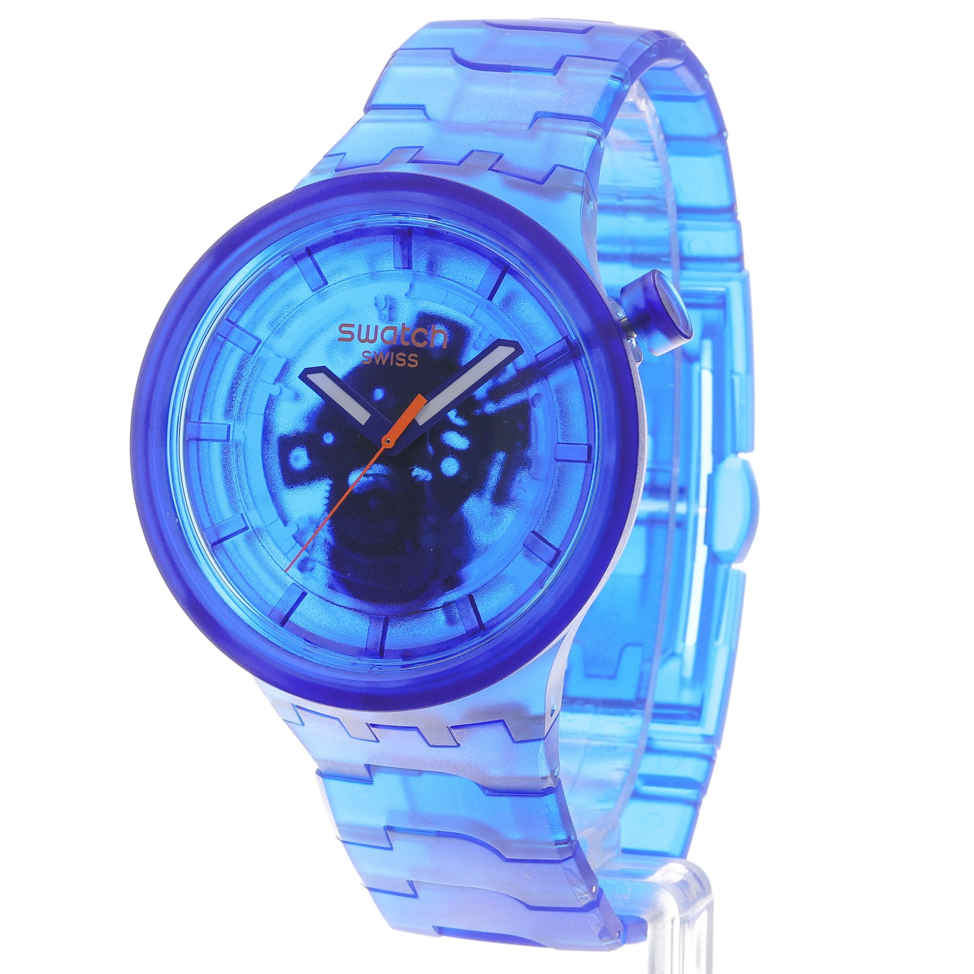 Swatch SB05N116 Big Bold NAVY JOY zegarek męski fashion-modowy akrylowe - miniatura 2