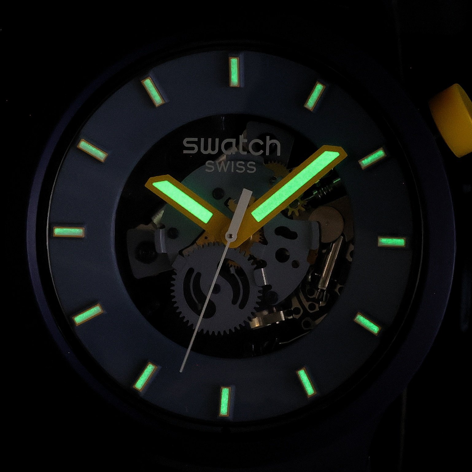 Swatch SB05N117 Big Bold BELOW THE HORIZON zegarek męski fashion-modowy akrylowe - miniatura 5