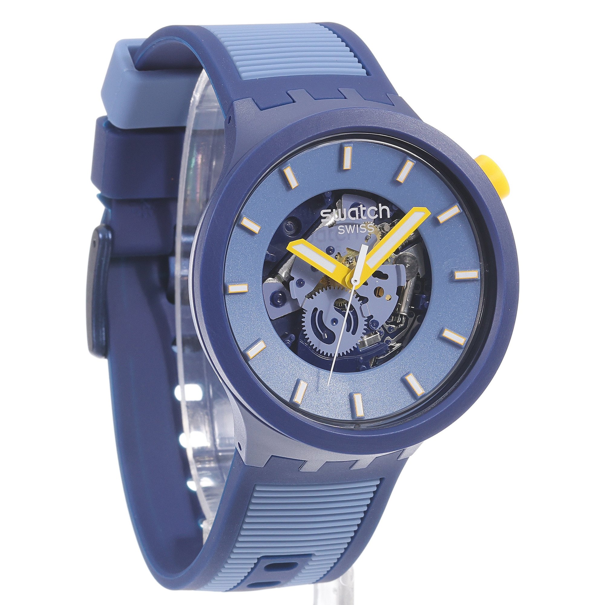 Swatch SB05N117 zegarek niebieski fashion-modowy Big Bold pasek - miniatura 3