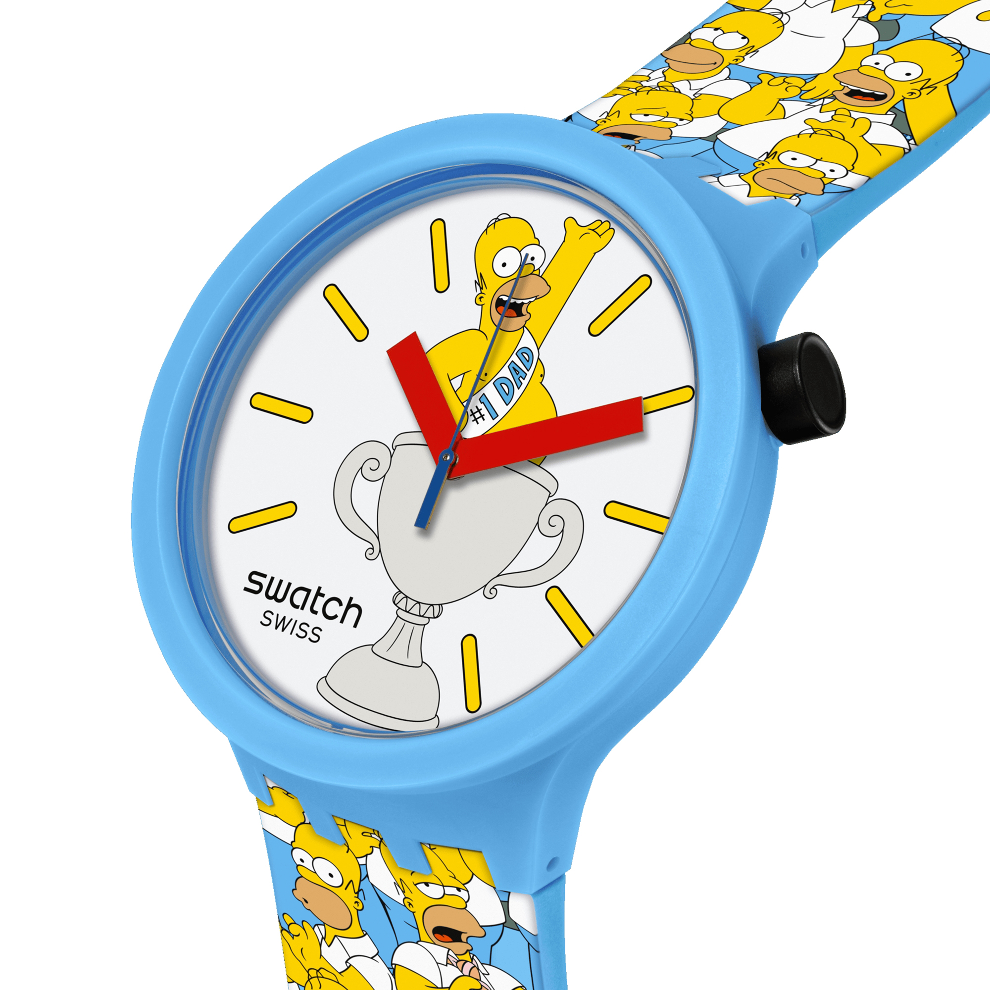 Swatch SB05Z100 zegarek bezbarwny fashion-modowy Big Bold pasek - miniatura 7