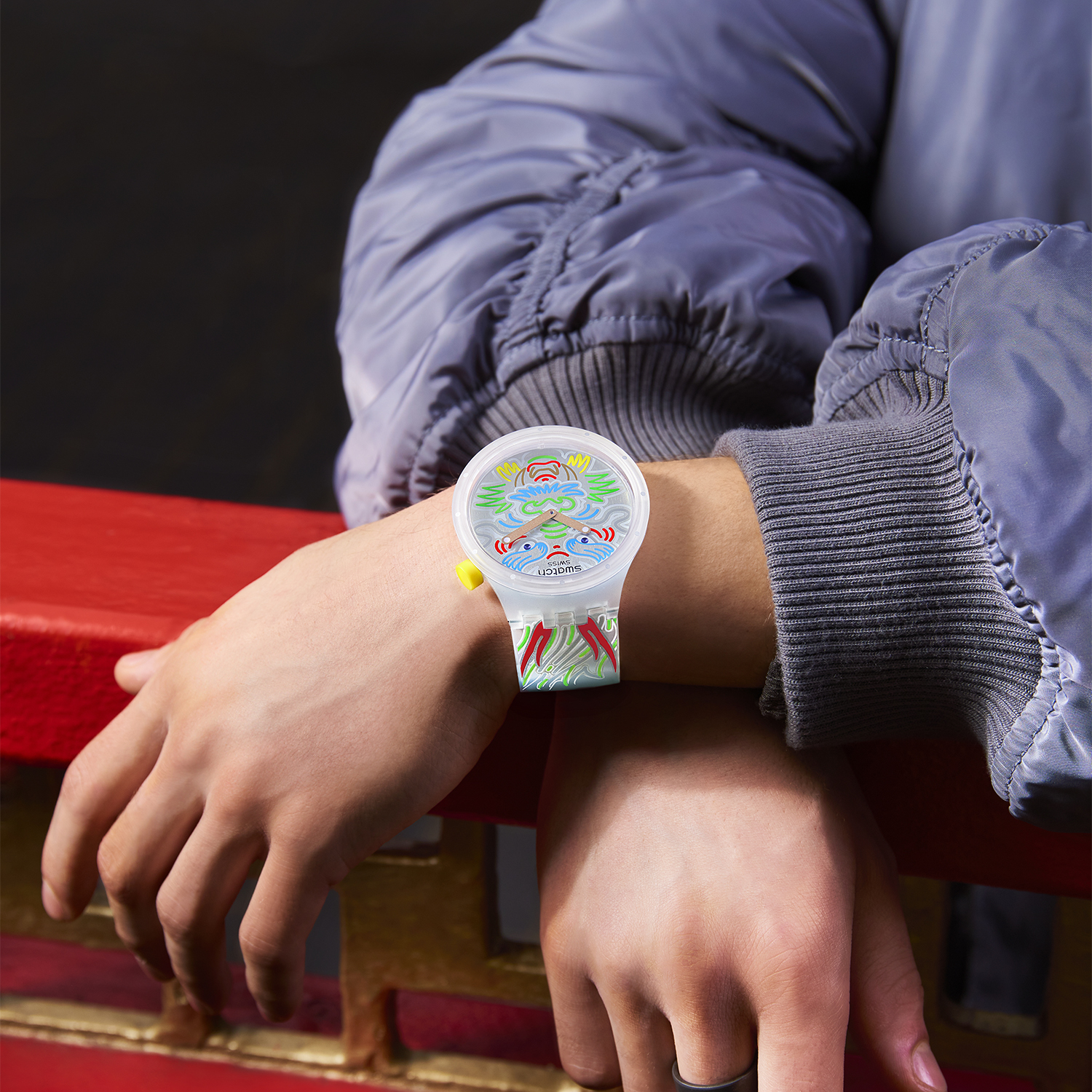 Swatch SBO5Z102 zegarek SWISS MADE - szwajcarskie Big Bold - miniatura 13