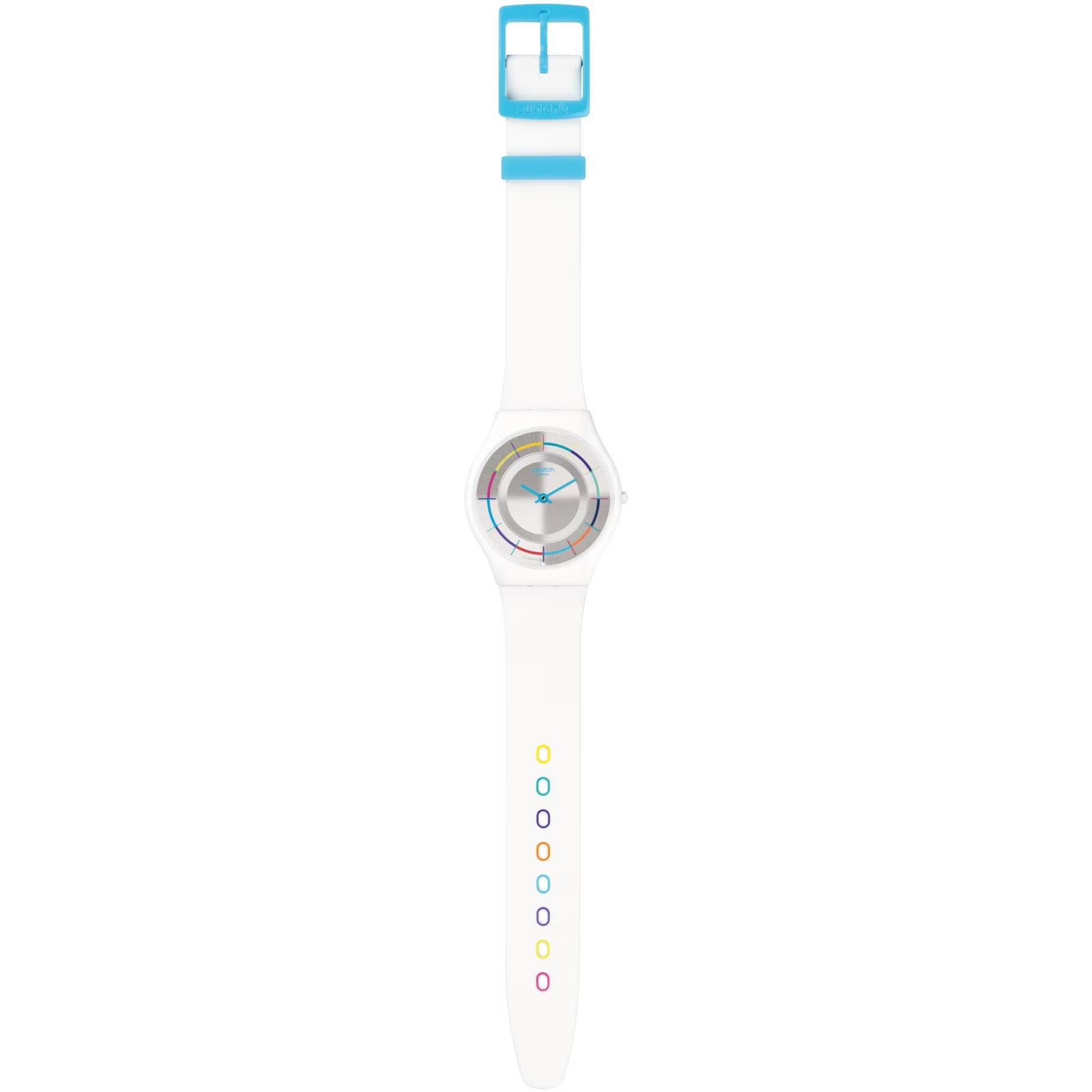 Swatch SFW109 Skin WHITE PARTY zegarek damski fashion-modowy akrylowe - miniatura 8