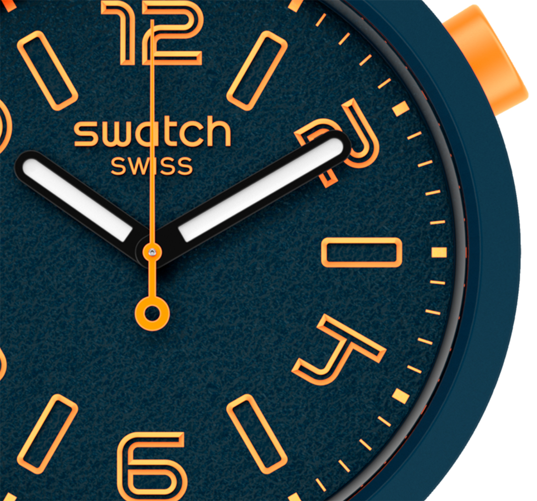 Swatch SO27N107 zegarek czarny klasyczny Big Bold pasek - miniatura 2