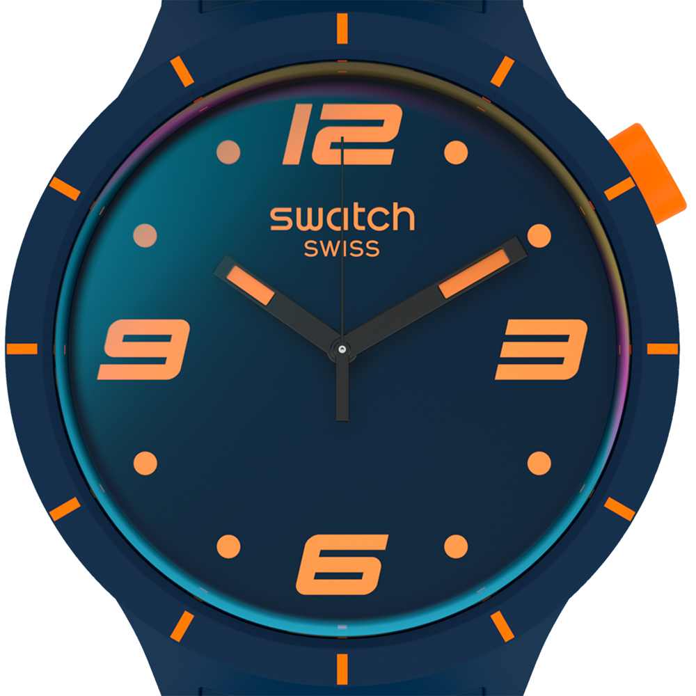 Swatch SO27N110 zegarek zielony klasyczny Big Bold pasek - miniatura 4
