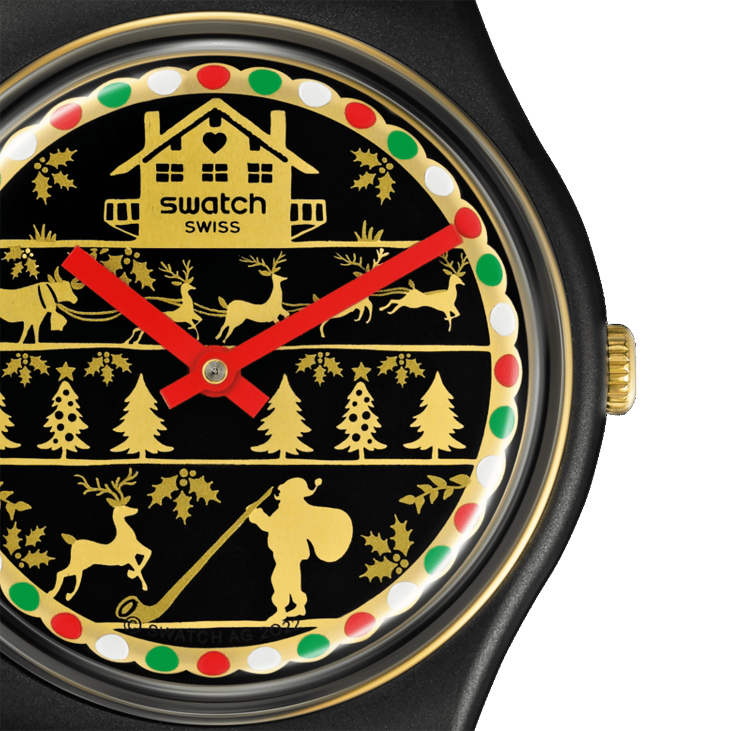 Swatch SO28B115 GOLDEN MERRY zegarek klasyczny Originals Gent - miniatura 3