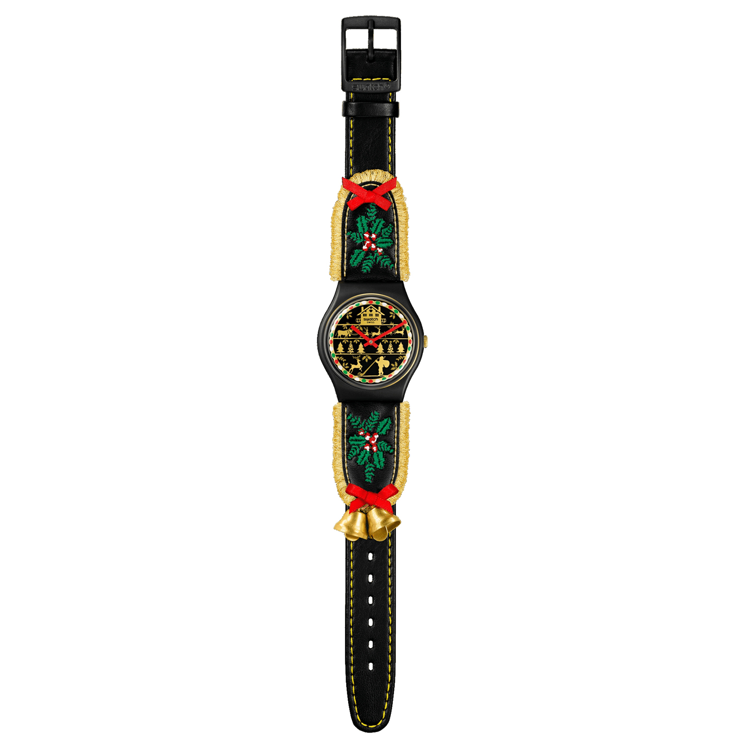Swatch SO28B115 zegarek czarny klasyczny Originals Gent pasek - miniatura 2