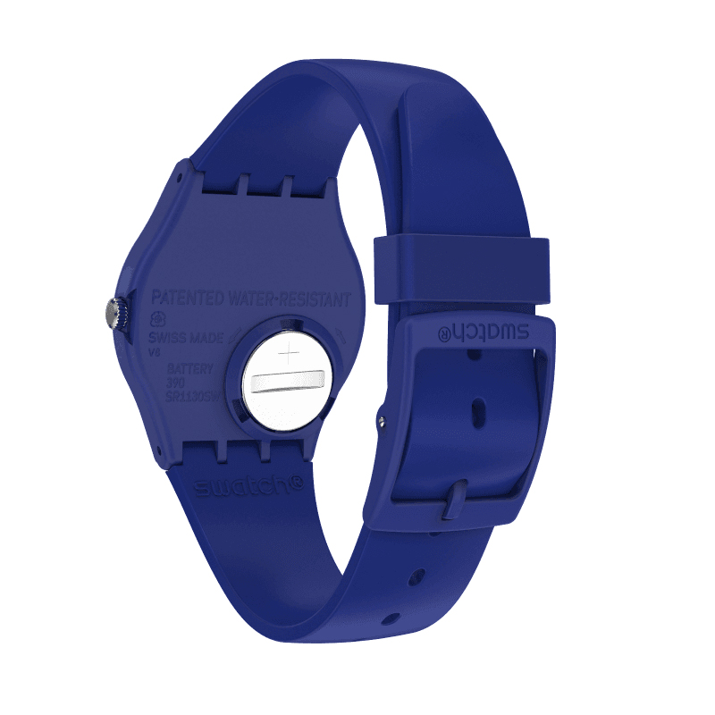 Swatch SO28N100 zegarek niebieski klasyczny Originals New Gent pasek - miniatura 4