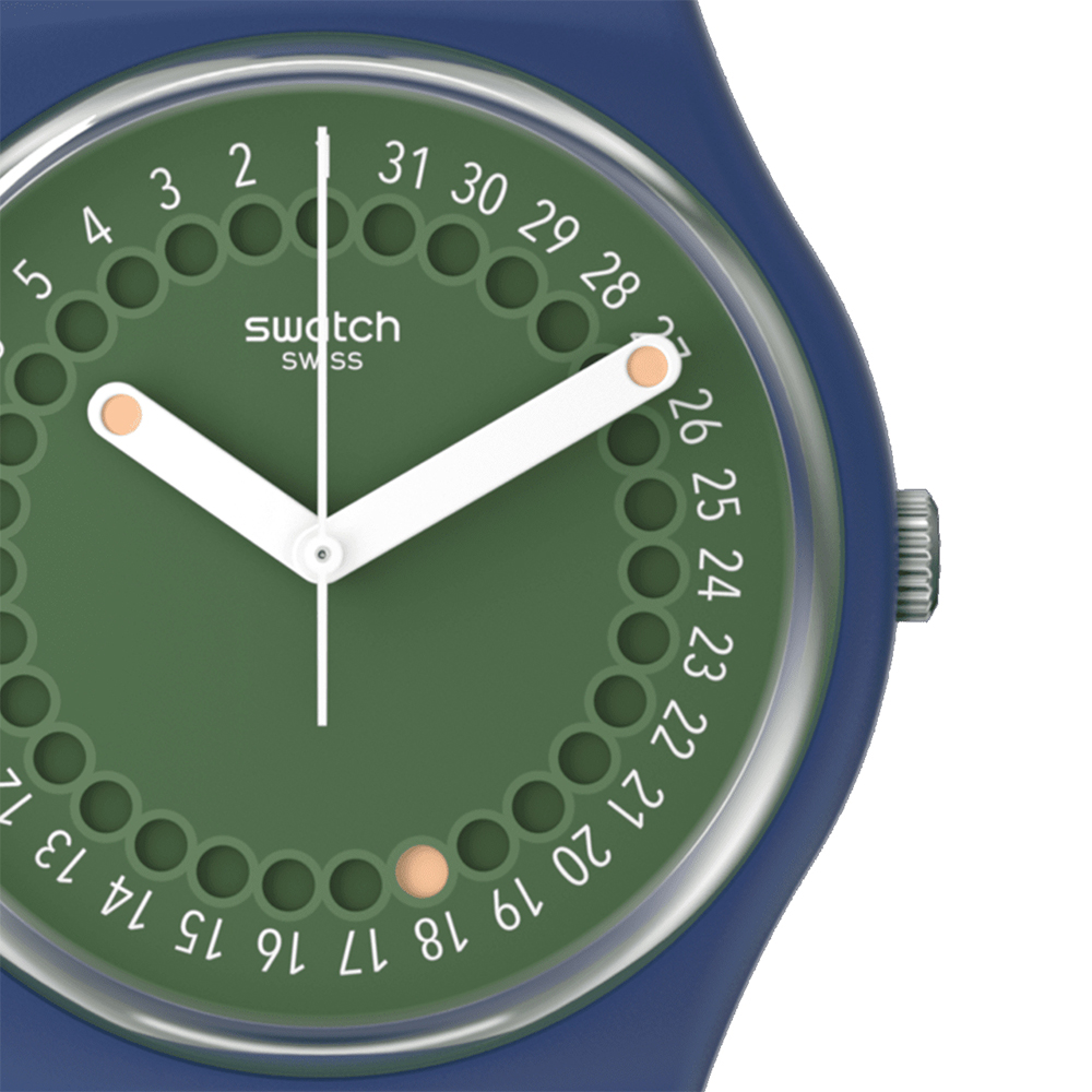 Swatch SO28N403 zegarek niebieski klasyczny Originals New Gent pasek - miniatura 3