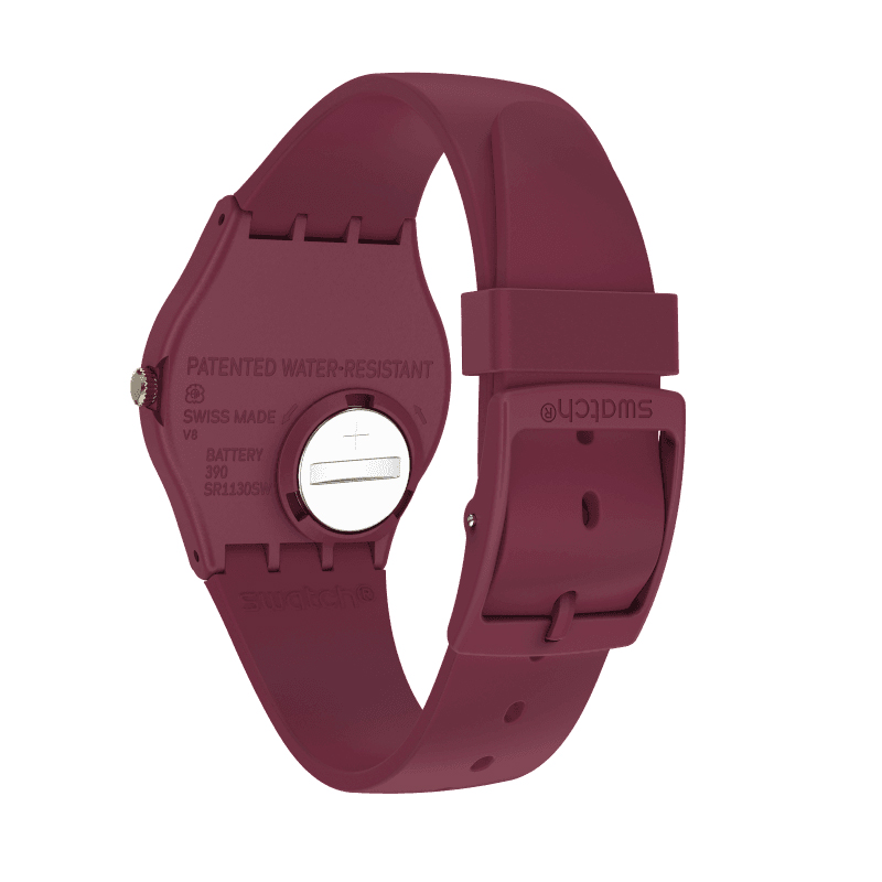 Swatch SO28R102 zegarek czerwony klasyczny Originals New Gent pasek - miniatura 4