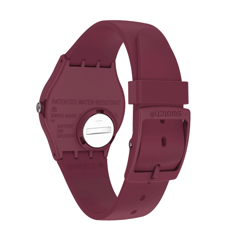 Swatch SO28R103 zegarek czerwony klasyczny Originals New Gent pasek - miniatura 4