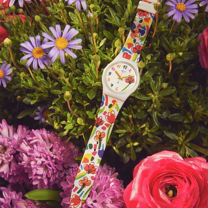 Swatch SO28W108 zegarek biały klasyczny Originals New Gent pasek - miniatura 7